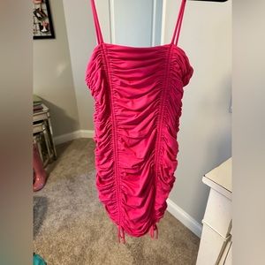 Pink formal mini dress